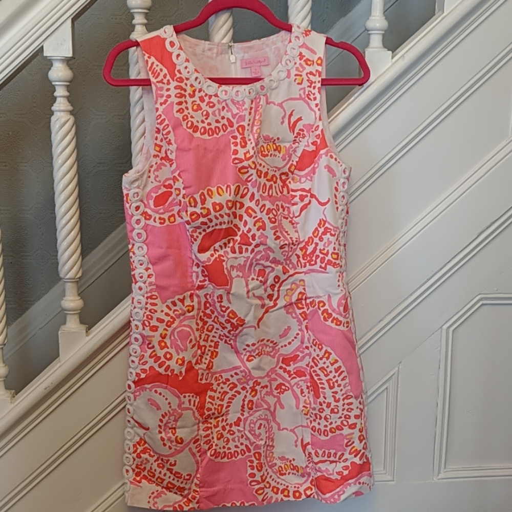 Lilly Pulitzer Trunk in Love Mila shift Sz 8